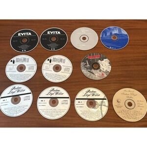 Lot 11 Soundtrack CDs‎ Broadway Evita Titanic Andrew Lloyd Webber